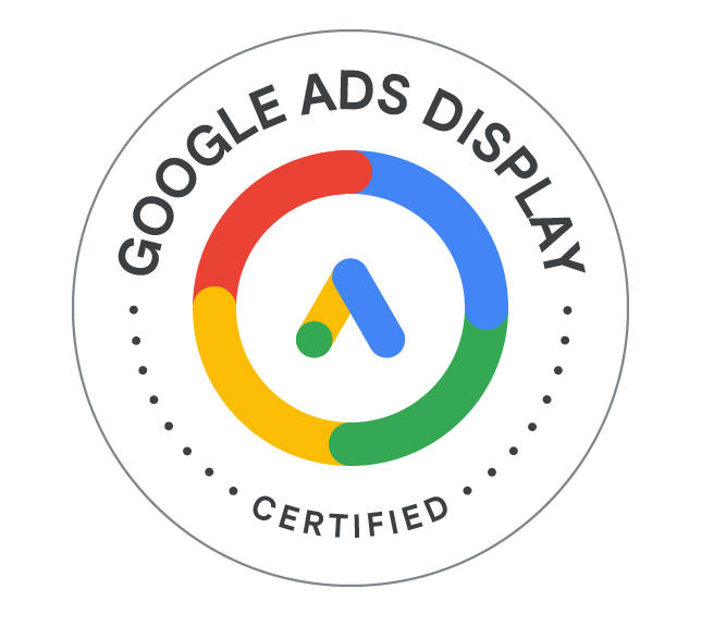 Google Ads Display Certification award