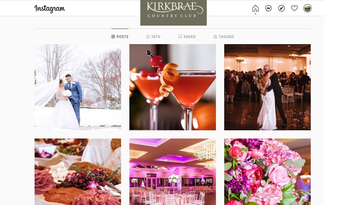 screenshot of kirkbrae.com who is a marketing client of OMNI digital services