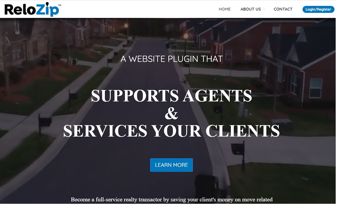 screenshot of custom application developed by OMNI Digital Services called ReloZip.com