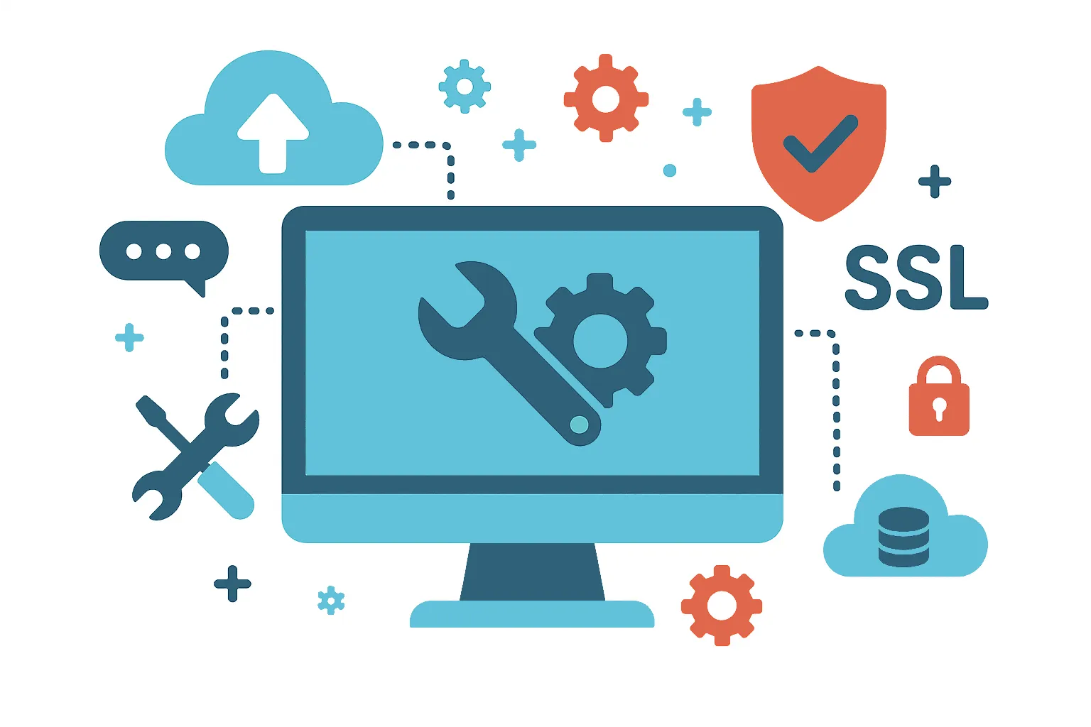 Website Maintenance Illustration